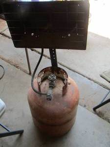lot 1754 image: propane space heater used