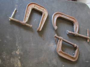 lot 1756 image: qty 3 c clamps