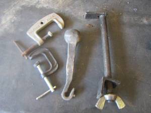 lot 1758 image: small c clamps, and more