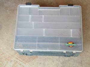lot 1762 image: empty fishing tackle box