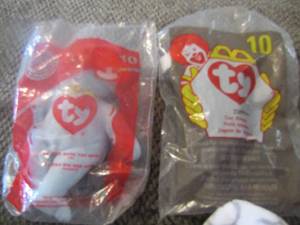 lot 732 image: ty beanie babies blue and brown bears