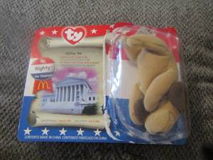 lot 719 image: ty beanie baby American trio righty the elephant