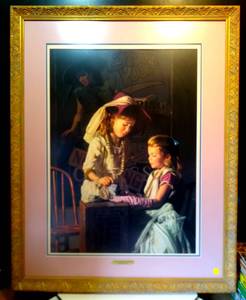 lot 1 image: BIG $ LOT - AMAZING BOB BYERLY IN THE GRAND TRADITION LIMITED EDITION (OF 950) IN BEAUTIFUL GUIDED FRAME. (29 X 36) CHECK COMPS $$$$