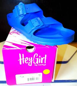 lot 5 image: NEW - Corkys Womens Hey Girl Waterslide Slip-on Adjustable Waterproof Slide Sandal SIZE 10