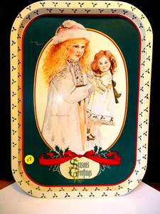 lot 17 image: VINTAGE 1987 HOLLY by JAM HAGARA METAL TRAY