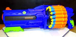 lot 41 image: Nerf Dart Gun Air Warriors Barbarian Dart Blaster 67600 wDarts