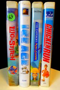 lot 69 image: LOT OF 4 - DISNEY CLASSIC VHS TAPES IN ORIGINAL CLAMSHELL CASE