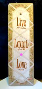lot 91 image: FUN LIVE LAUGH LOVE PHOTO DISPLAY