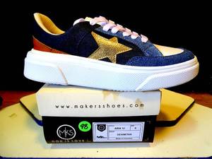 lot 98 image: NEW - MAKERS SHOES (MKS) WOMENS SNEAKERS - SIZE 8
