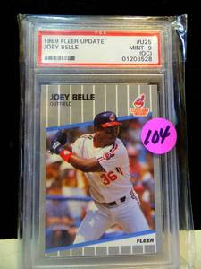 lot 104 image: PSA GRADE 9 MINT - 1989 FLEER UPDATE - JOEY BELLE