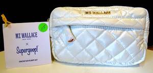 lot 115 image: NEW - MZ Wallace X Supergoop White Metro Quilted Belt Bag With Samples $$