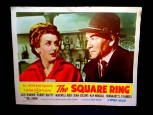 lot 128 image: VINTAGE ORIGINAL MOVIE LOBBY CARD - THE SQUARE RING (1954)