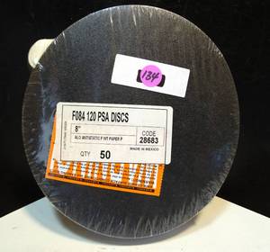 lot 134 image: NEW - LOT OF 50 8 120 GRIT SANDING DISKS