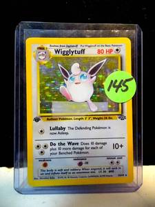 lot 145 image: Pokmon TCG - Wigglytuff - Pokmon (1995) - Unlimited Base Set 2 - 19130 $$