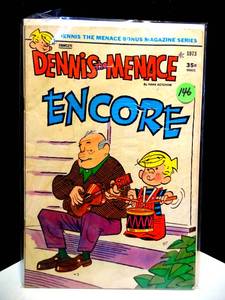lot 146 image: VINTAGE Dennis the Menace - Encore - Fawcett Comics - 1973 BAGGEDBOARDED