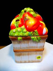 lot 153 image: ALCO FRUIT THEMED COOKIE JAR
