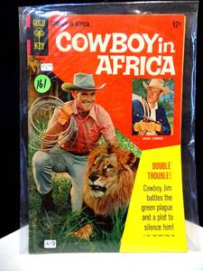 lot 161 image: VINTAGE COWBOY IN AFRICA FEATURING CHUCK CONNORS COMIC BOOK $$ 1967