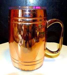 lot 166 image: NICE COPPER INSULATED TUMBLER WITH LID
