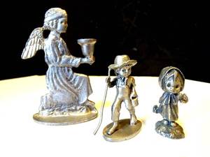 lot 201 image: COLLECTION OF PEWTER FIGURES AS SHOWN