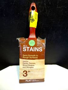 lot 279 image: NEW 3 INCH PAINT BRUSH FOR STAINING
