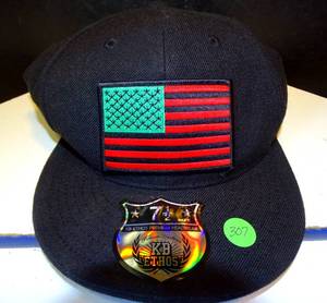 lot 307 image: KB ETHOS FLAG HAT AS SHOWN - SIZE FITTED 7 12