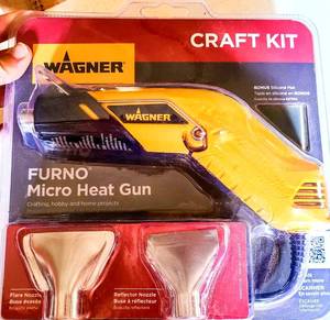 lot 278 image: NEWSEALED - Wagner Furno Micro Heat Gun Craft Kit with Flare & Reflector Nozzles 2419809 $$