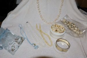 lot 102 image: Jewelry Acrylic ,and shell items