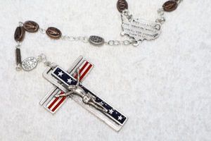 lot 104 image: Jewelry Patriotic rosary
