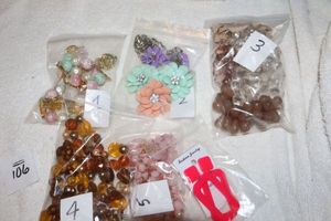 lot 106 image: Jewelry Acrylic andor plastic, see all photos for individual pieces