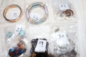 lot 110 image: Jewelry Acrylic andor plastic, see all photos for individual pieces