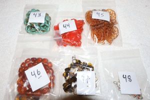 lot 113 image: Jewelry Acrylic andor plastic, see all photos for individual pieces