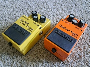 lot 151 image: Boss SD-1 Super overdrive pedal and Distortion DS-1 pedal (Bid is times the quantity)