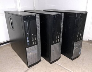 lot 153 image: Dell OptiPlex 790 computer consoles (3)
