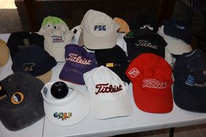 lot 31 image: Golf hats and ballcaps