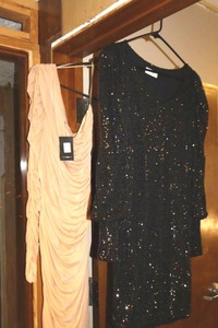 lot 132 image: Womens clothes special occasion dresses, see photos