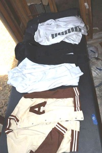 lot 176 image: Jackets and sweatshirt. Multiple sizes see photos