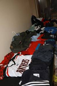 lot 180 image: Boys clothes and jackets sizes 12-16 mostly. See photos