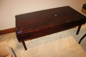 lot 205 image: Handmade solid wood coffee table