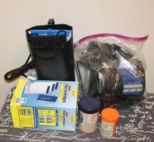 lot 204 image: Fish tank supplies filters, pellets