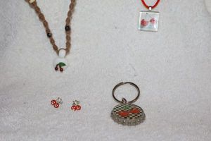 lot 96 image: Jewelry Cherry themed