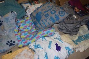 lot 166 image: Kids style sheets and blankets