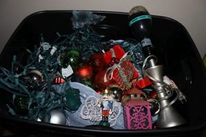 lot 260 image: Christmas lights and ornaments, see photos