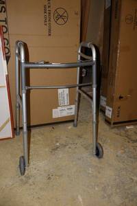 lot 268 image: Folding walker with wheels