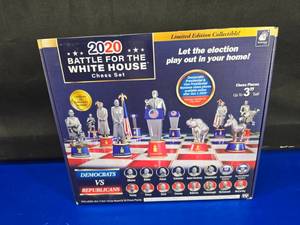 lot 11 image: Battle For The White House 2020 Chess Set