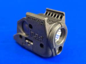 lot 67 image: Streamlight TLR-6 Tactical Pistol Mount FlashlightLaser Combo for Springfleid Armory XD.  Needs body screw kit.