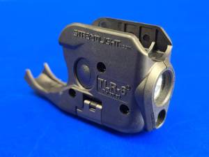 lot 68 image: Streamlight TLR-6 Tactical Pistol Mount FlashlightLaser Combo for Sig Sauer P938P238.  Needs body screw kit.
