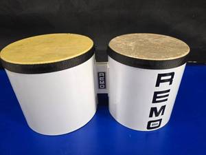 lot 110 image: Remo Percussion Bongo Drums