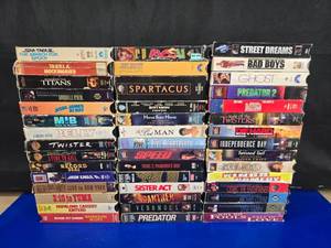 lot 131 image: Lot of 45 VHS Movies