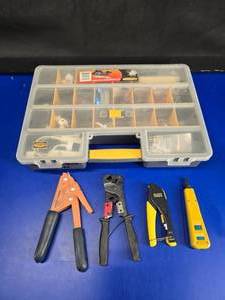 lot 143 image: Lot of Misc Electrical Supplies & Tools