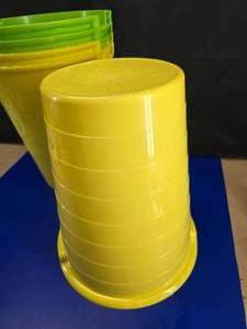 lot 187 image: Lot of 5 Stacking Classroom Stools